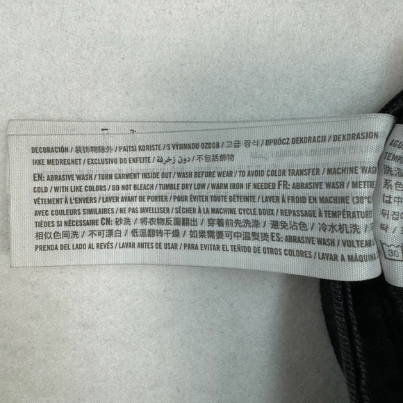 Abercrombie Fitch Harper Low Rise Super Skinny Jeans Womens Size 27/4 Black Wash - Picture 7 of 16